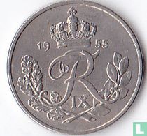 Denemarken 10 øre 1955